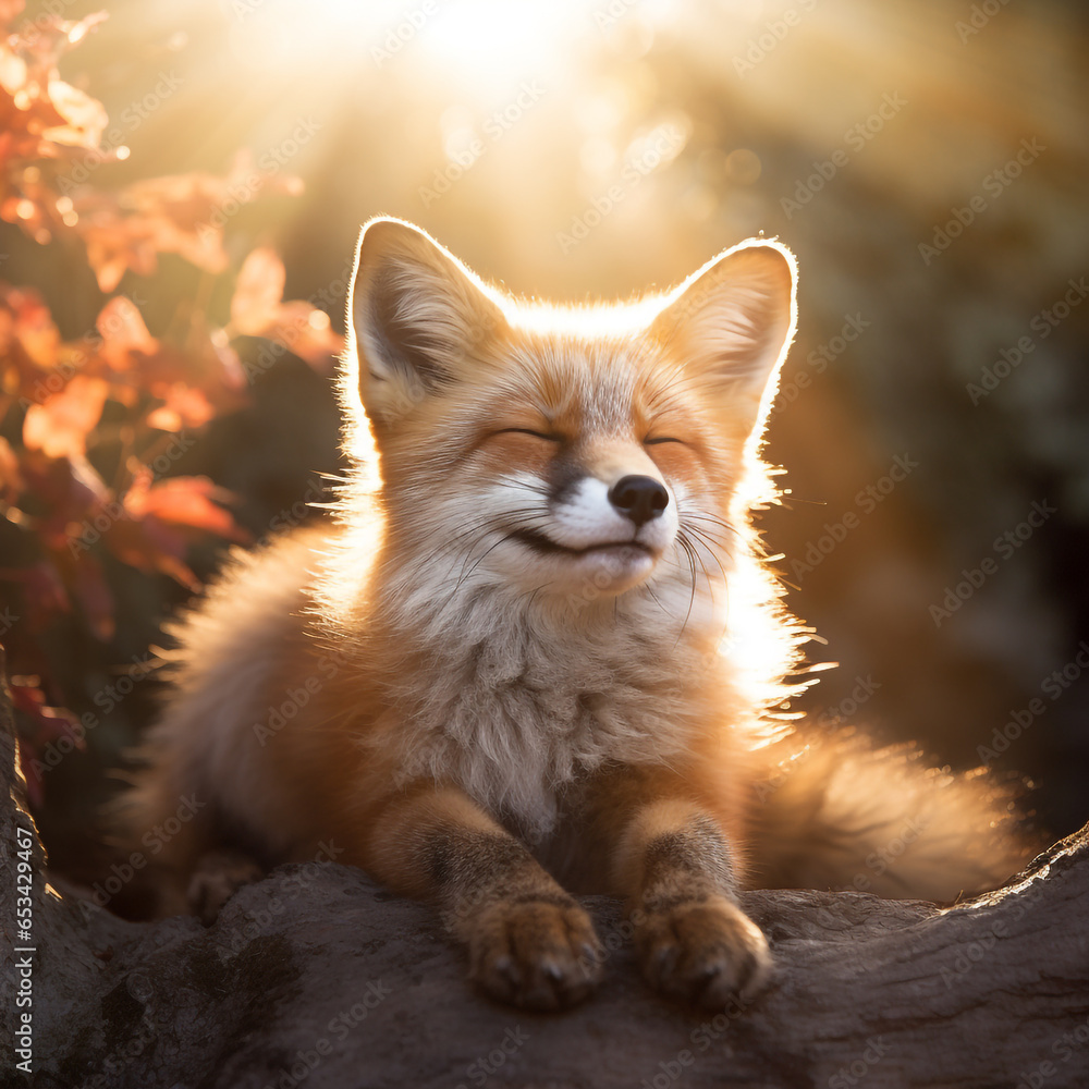 Obraz premium sun fox