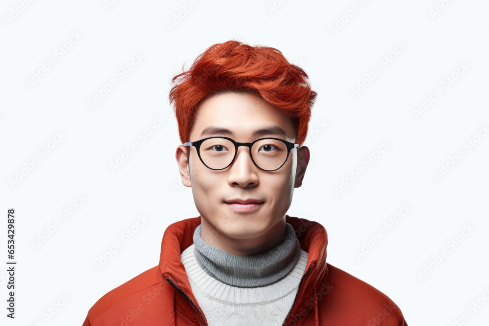 A picture of a man with red hair wearing glasses and a red jacket. This image can be used to depict a stylish and confident individual in various professional or casual settings. A picture of a man with red hair wearing glasses and a red jacket. This image can be used to depict a stylish and confident individual in various professional or casual settings.