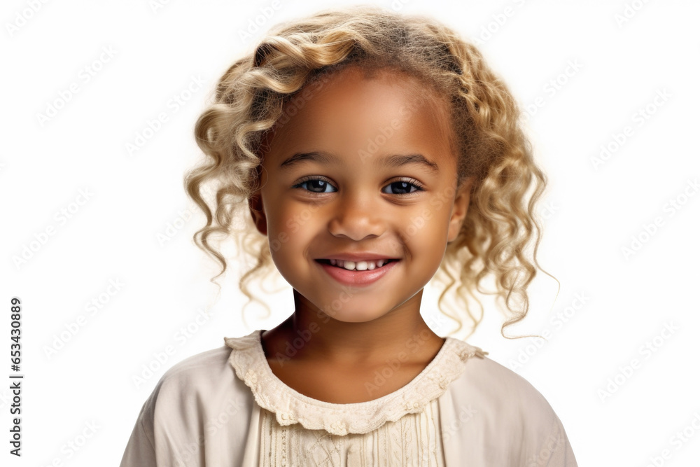A charming little girl with curly hair smiling directly at the camera. This photo captures her joyful expression and natural beauty. Perfect for any project that requires an adorable and happy child. A charming little girl with curly hair smiling directly at the camera. This photo captures her joyful expression and natural beauty. Perfect for any project that requires an adorable and happy child.