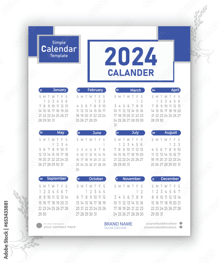 2024 calendar template design editable 2024 calendar template design editable