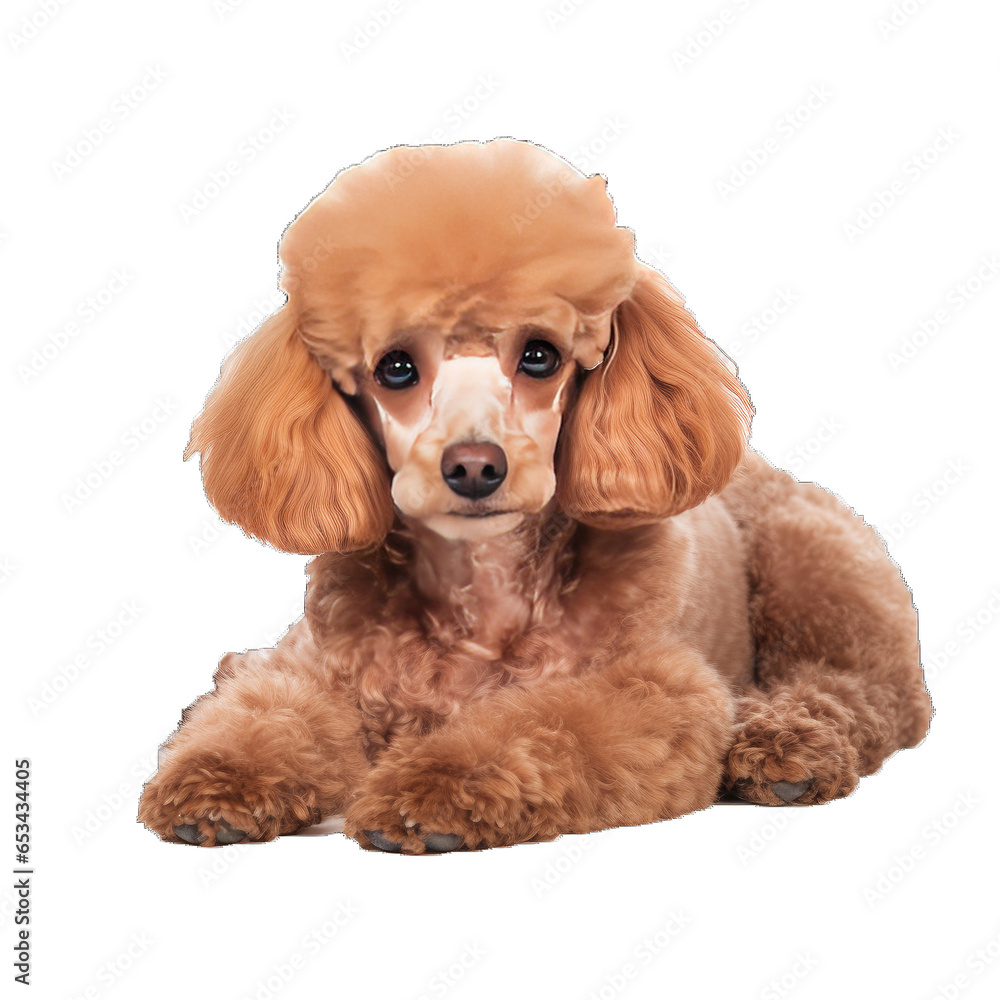 Transparent PNG of a Poodle. Transparent Background PNG. Isolated PNG. Generative AI Transparent PNG of a Poodle. Transparent Background PNG. Isolated PNG. Generative AI