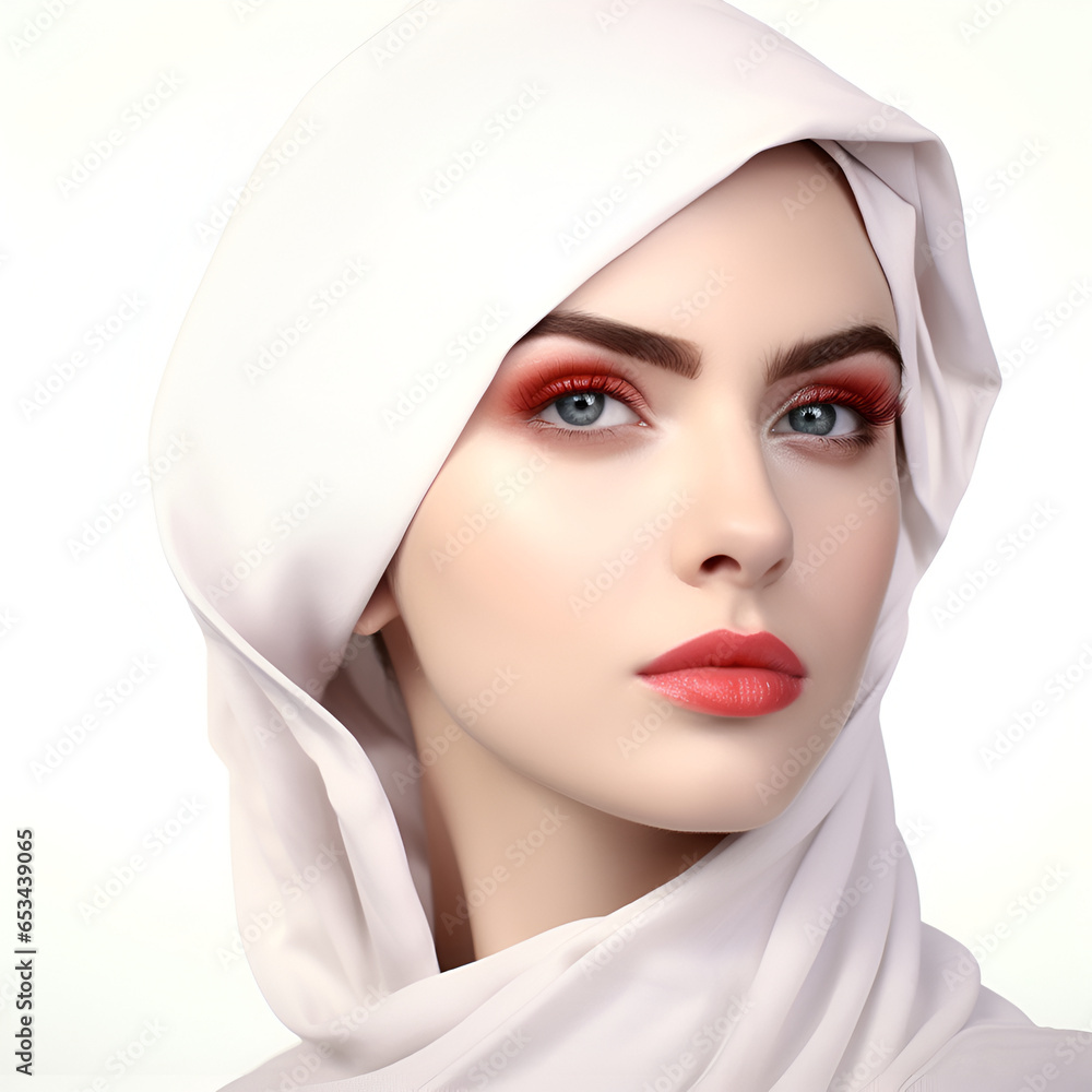 beautiful young Turkish woman with natural makeup. beautiful young Turkish woman with natural makeup.