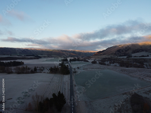 An icy morning over Central Otago near Garston photo