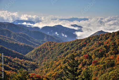 Great Smoky Mountains National Park in autumn.