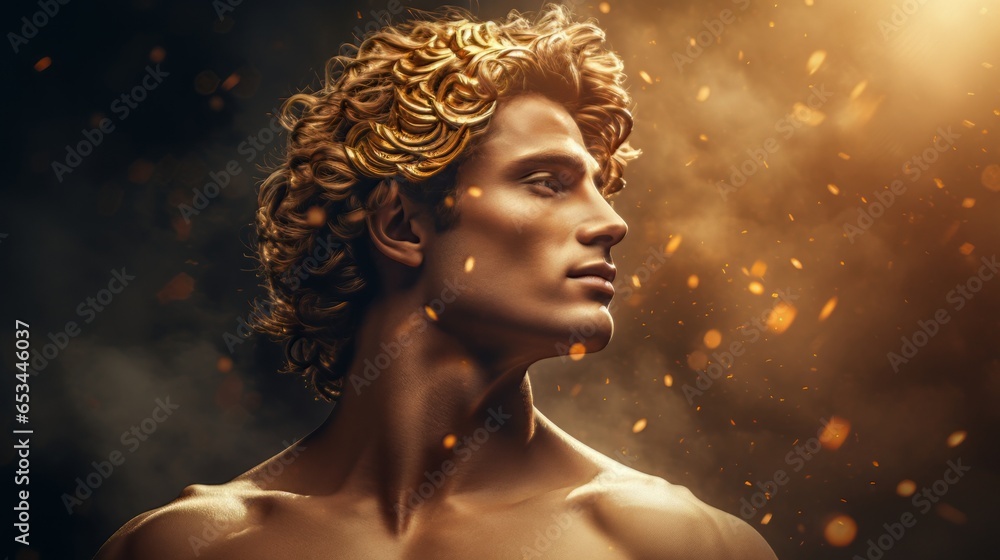 Apollo - The greek god of the sun.generative ai
 - obrazy, fototapety, plakaty 