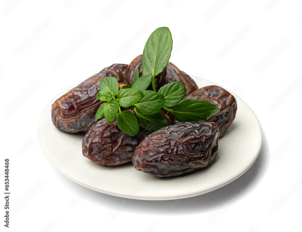 Big Dates Isolated. Date Palm Fruits Big Dates Isolated. Date Palm Fruits