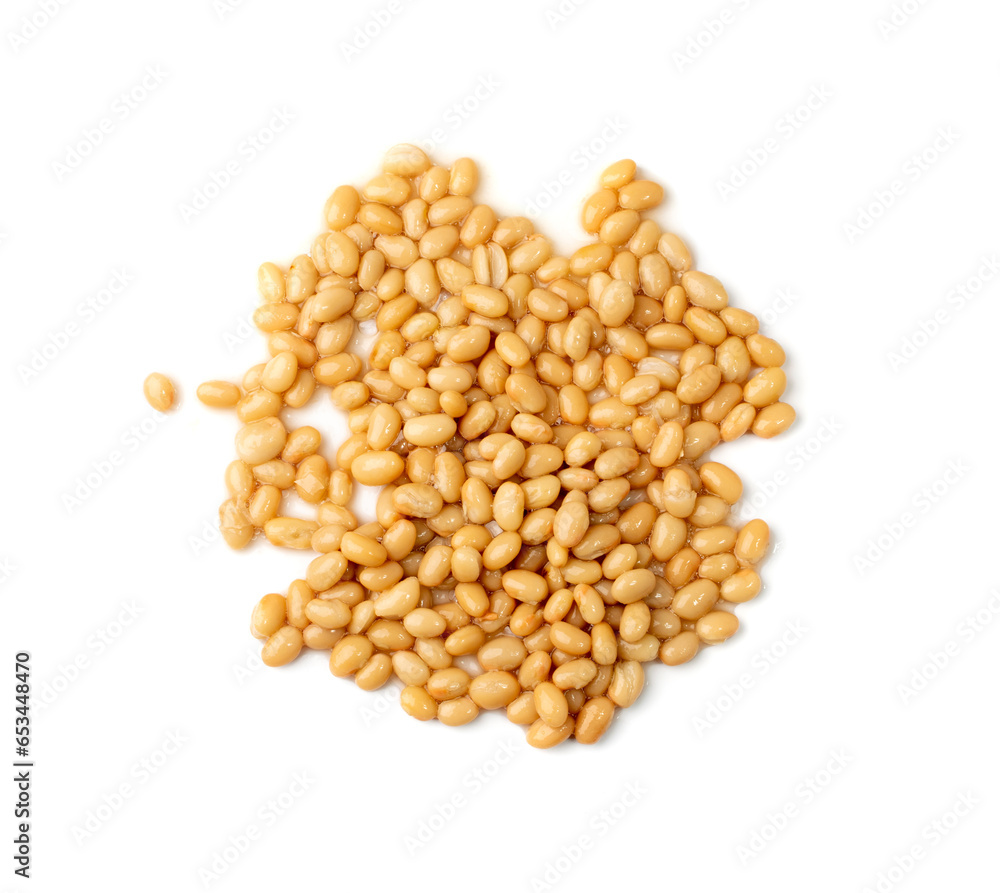 White Kidney Beans Isolated White Kidney Beans Isolated