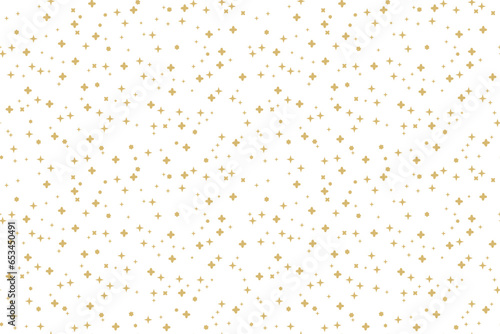 golden christmas, new year eve seamless pattern with stars, sparkles-  vector illustration