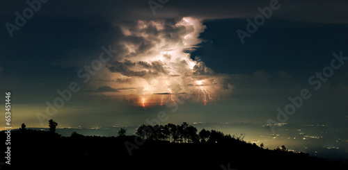 Tormenta eléctrica sobre Xico, Veracruz photo