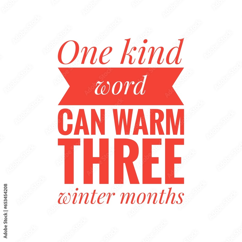 ''Kind Word'' Quote Illustration Lettering ''Kind Word'' Quote Illustration Lettering