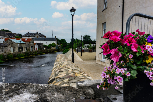 Schilderij op canvas A new recreation spot beside the River Shannon in Boyle, County Roscommon, Ireland