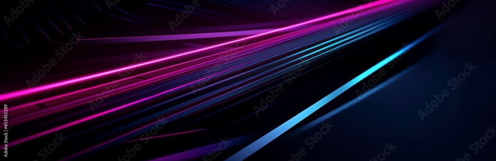 Black purple blue abstract modern background for design. Dark. Geometric shape. 3d effect. Diagonal lines, stripes. Triangles. Gradient. Light, glow. Metallic sheen. Minimal. Web banner. Wide. Black purple blue abstract modern background for design. Dark. Geometric shape. 3d effect. Diagonal lines, stripes. Triangles. Gradient. Light, glow. Metallic sheen. Minimal. Web banner. Wide.