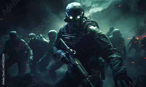 Ghosts' Soldier Standoff: Zombie Invasion in Modern Warfare
