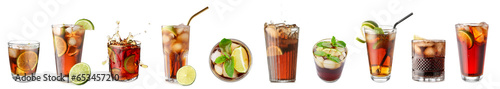 Set of tasty Cuba Libre coc...
