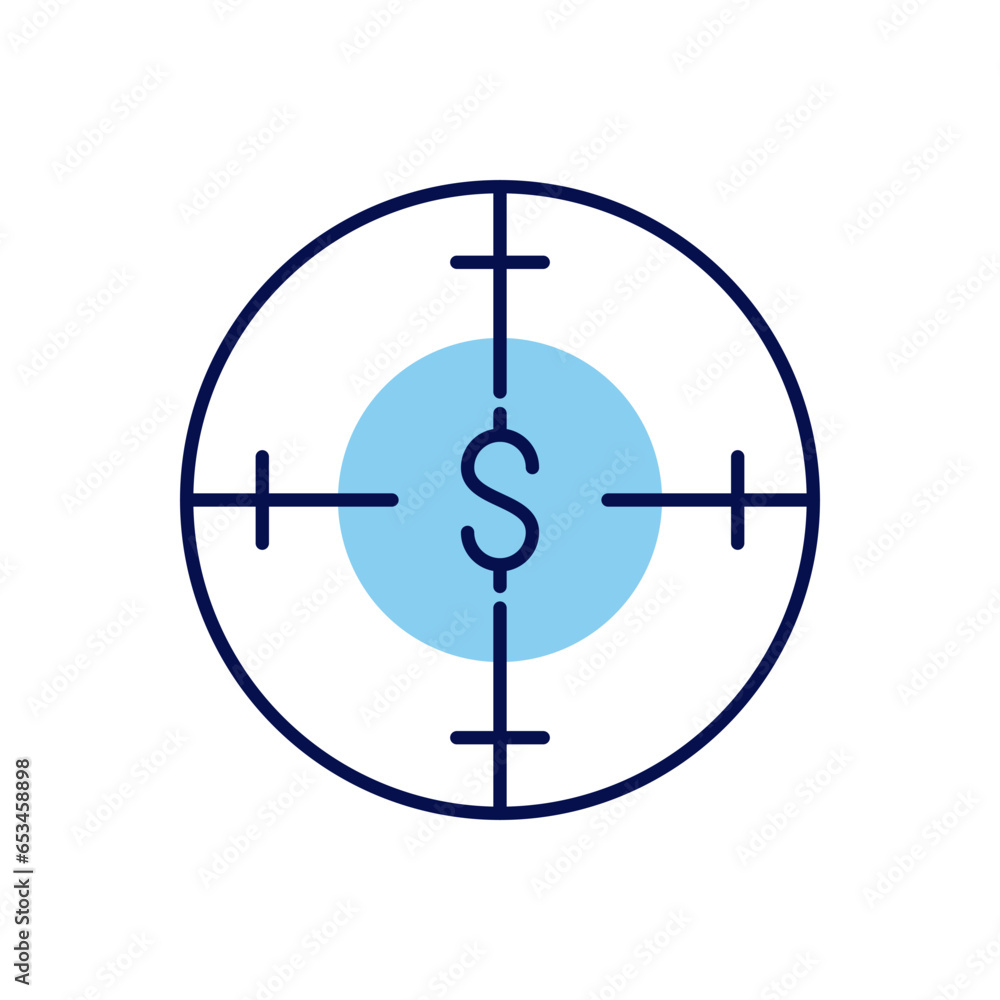 Funds Hunting related vector icon. Isolated on white background. Vector illustration