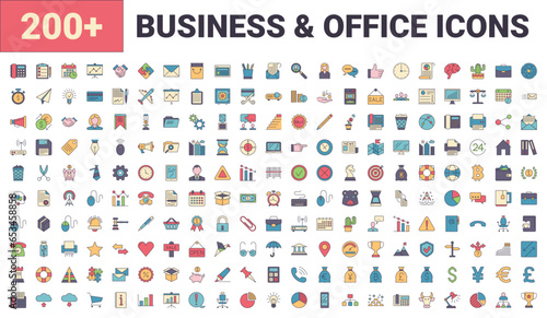 Set vector business, banking and finance icons set. Icons for business, management, finance, strategy, banking, marketing and accounting for mobile concepts and web. Modern pictogram