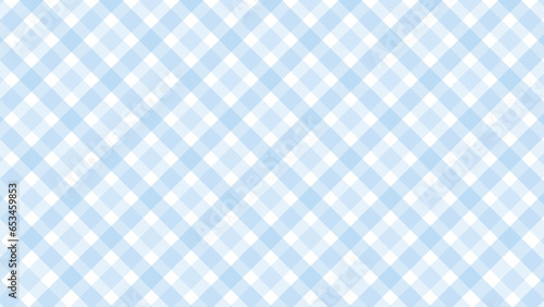 Diagonal blue plaid checkered background