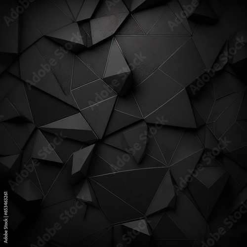 Geometric Grandeur on Black Background