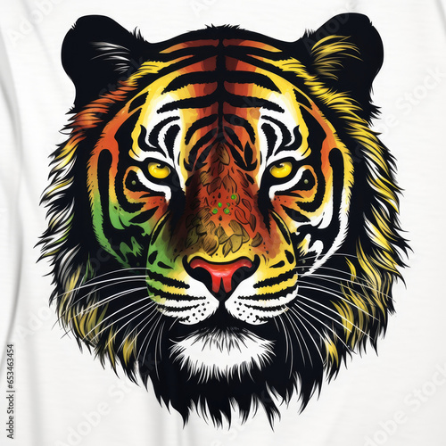 tiger head vector illustration