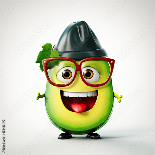 3d mango with a smile