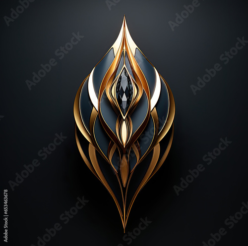 abstract golden ornament