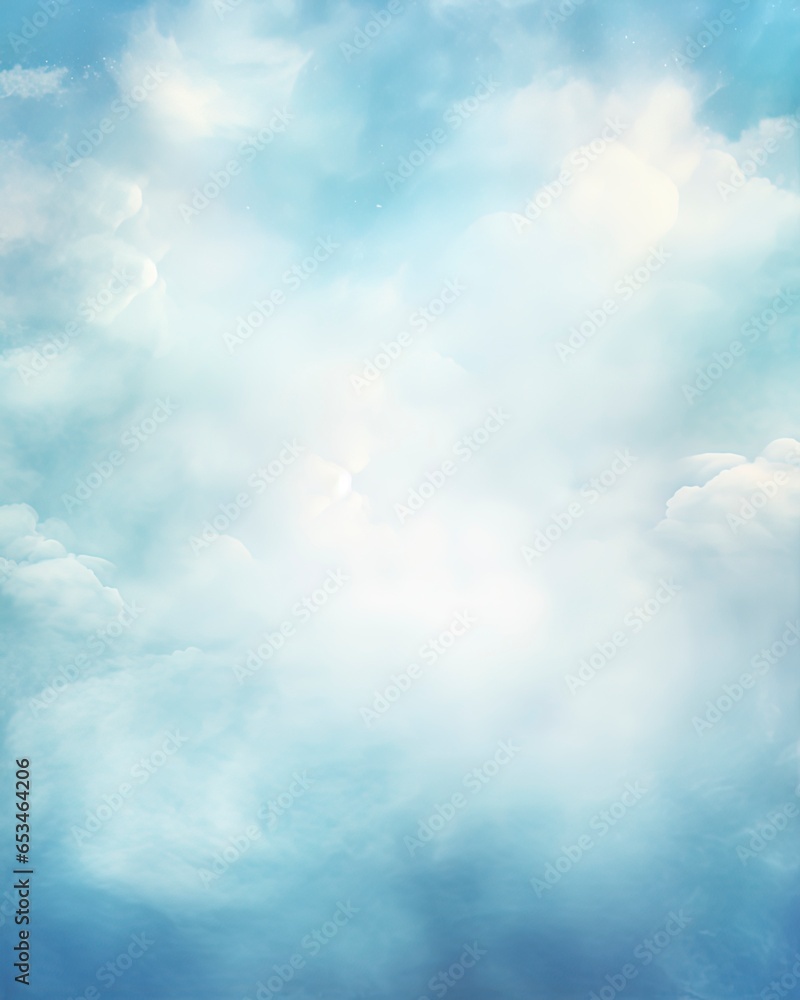 Blurred out clouds background with lots of bokeh and a bright center spotlight and a subtle vignette border. Blurred out clouds background with lots of bokeh and a bright center spotlight and a subtle vignette border.