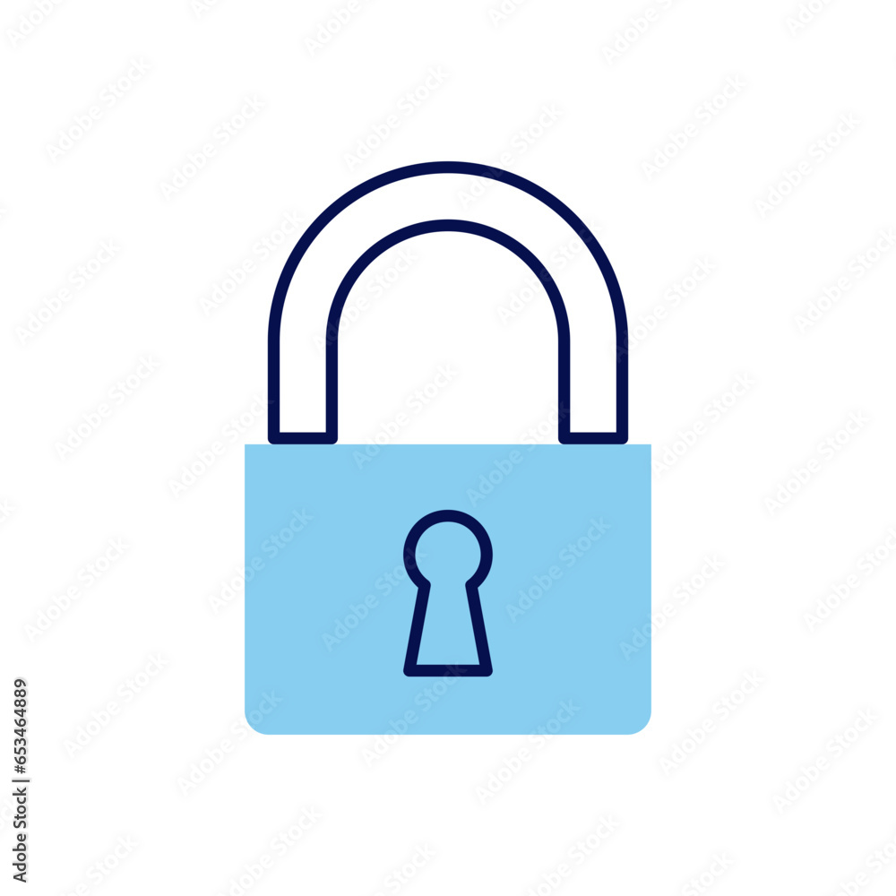 Padlock related vector icon. Isolated on white background. Vector illustration Padlock related vector icon. Isolated on white background. Vector illustration