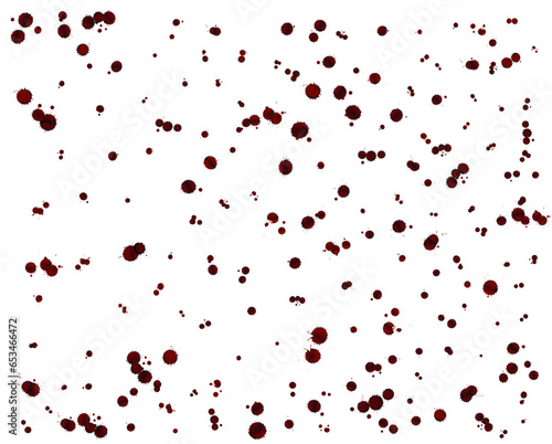 Realistic blood splatter for halloween.