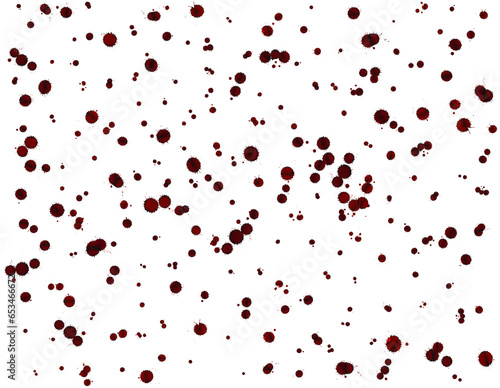 Realistic blood splatter for halloween.