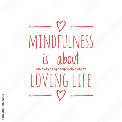Mindfulness Quote Illustration