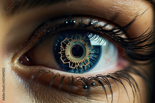 A surreal image of a woman's eye, with a clock face in place of the pupil, a reminder to make the most of every moment