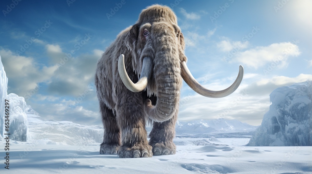 Obraz premium mammoth in the mountains