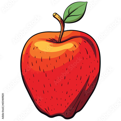 Red apple image  eps  suitable for cricut printing  editable  cut file  clip art