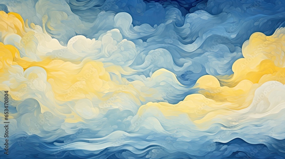 Abstract Background As Surreal Illustration Of Cloudsca