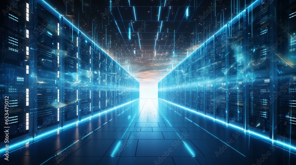 a detailed image showcasing a high-performance computing cluster, the backbone of technology driving advancements in Data Analytics. a detailed image showcasing a high-performance computing cluster, the backbone of technology driving advancements in Data Analytics.