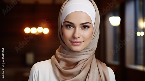 4 Arabic Beautiful Woman in Hijab - Generated using AI