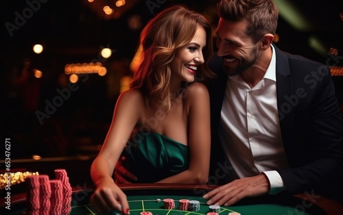 Beautiful and rich couple p...