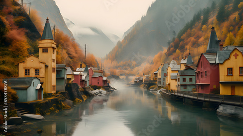 tiny home village in remote mountains