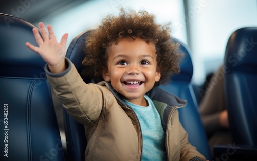 Smiling child in a class at...