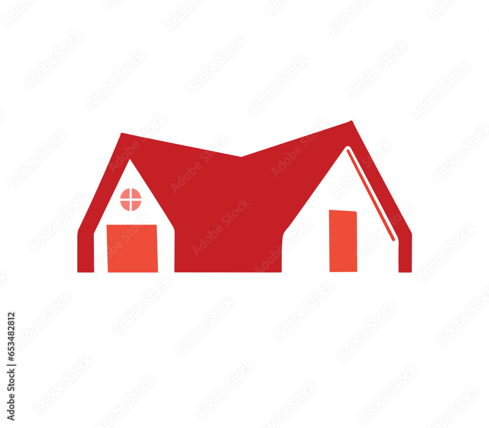 Home logo design a house cartoon PNG image Home logo design a house cartoon PNG image