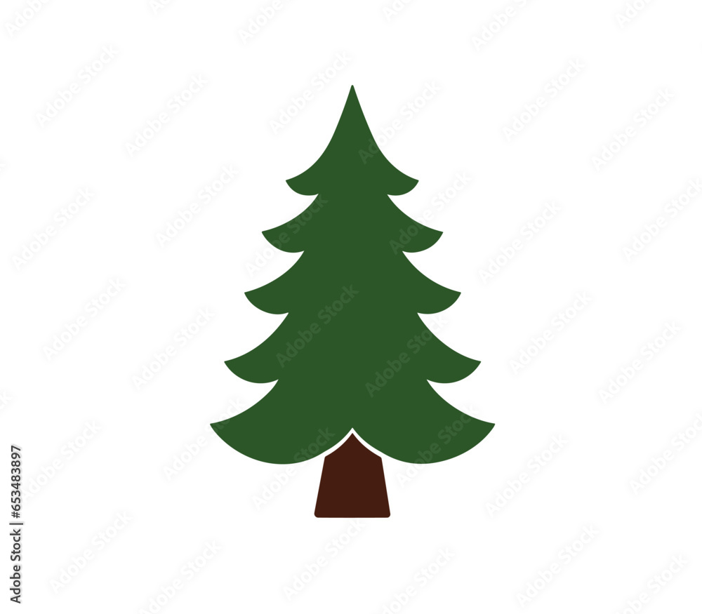 Pine Tree image creative symbol cartoon PNG vector design Pine Tree image creative symbol cartoon PNG vector design