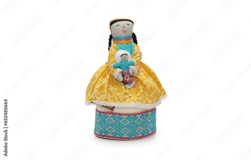 Muñeca tradicional mexicana perteneciente a la etnia otomí. La muñeca ...