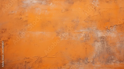 Orange wall plain concrete texture isolated background. AI generated image