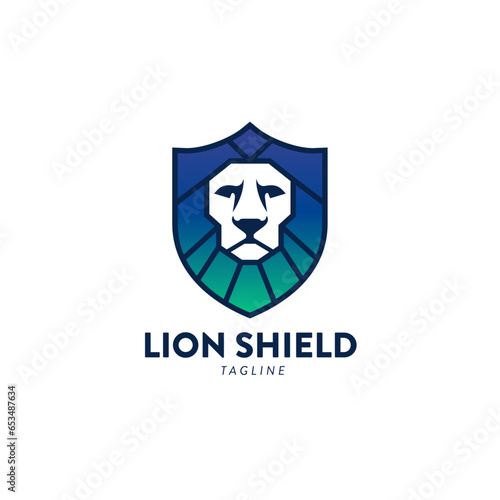 Lion head in a heraldic shield Logo Symbol Design Template Flat Style Vector Free Download Lion head in a heraldic shield Logo Symbol Design Template Flat Style Vector - GFXLoad