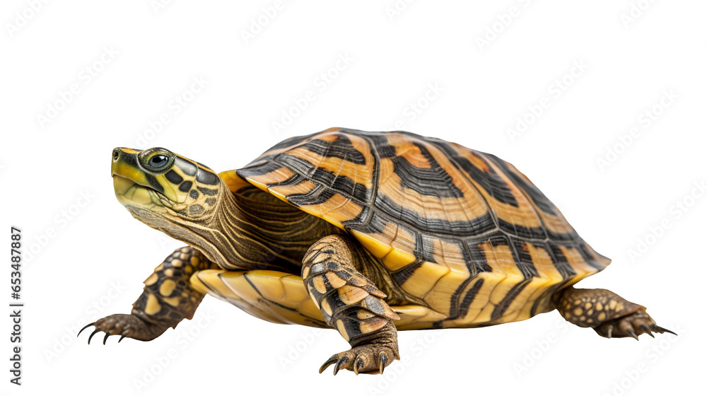 Fototapeta premium tortoise isolated white background transparent background