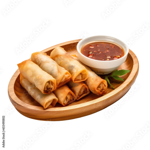A Plate of Thai Spring Roll...