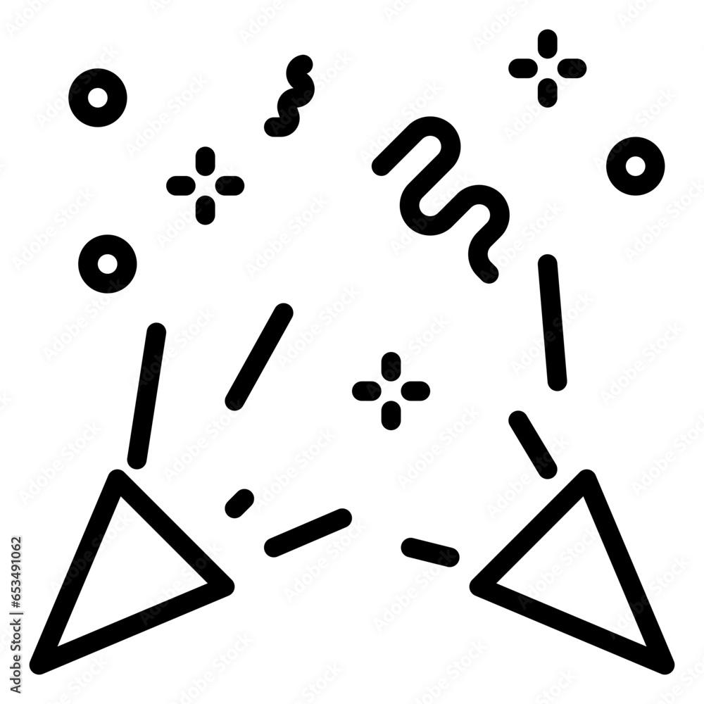 Celebration icon, line icon style Celebration icon, line icon style