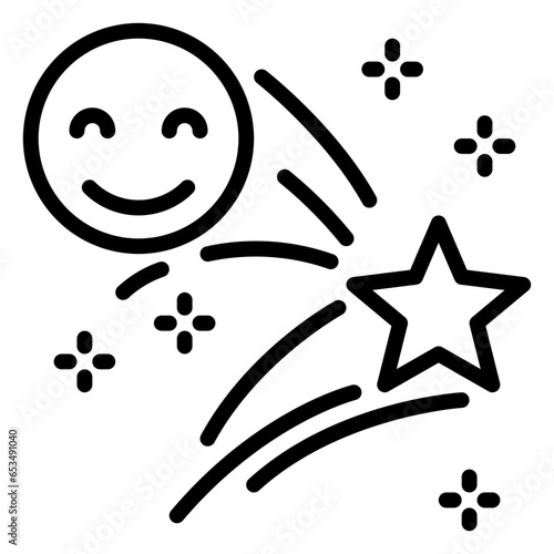 Joy icon, line icon style