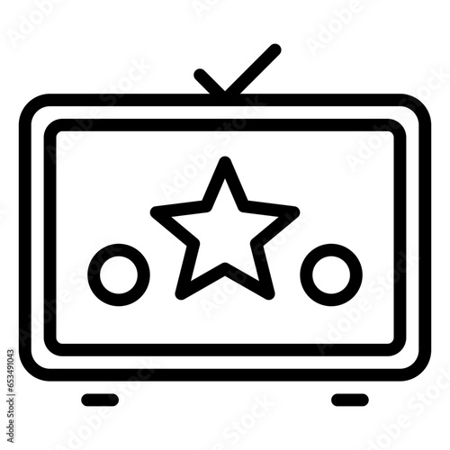 TV Show icon, line icon style