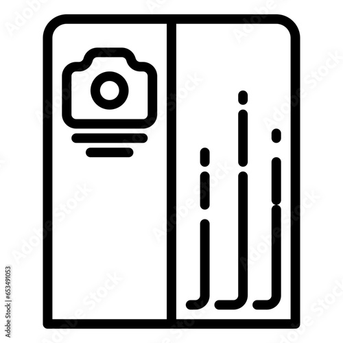 Photo Booth icon, line icon style